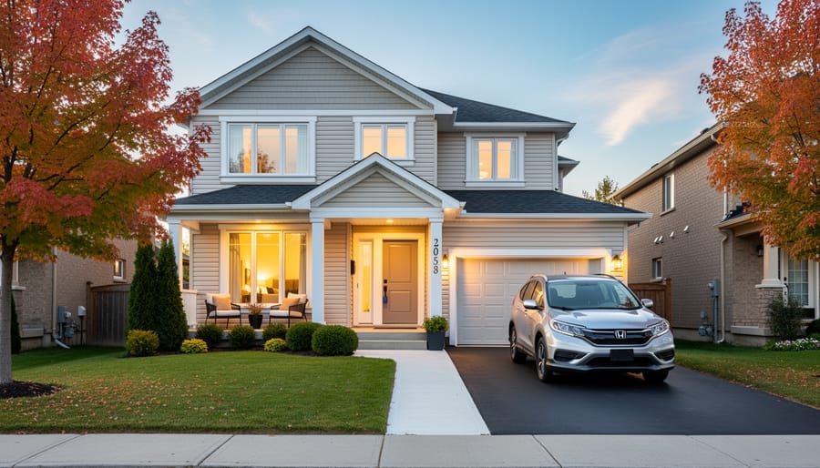 Well-maintained Canadian suburban house ready for real estate market